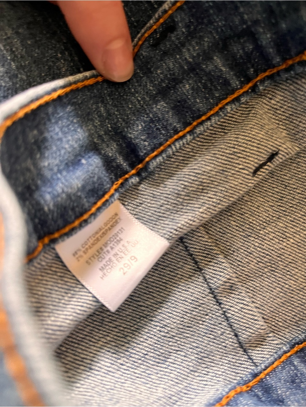 ModCloth Fervour rainbow retro bell-bottom 70s jeans size 29/9 fits 30 6 8 VGUC - Picture 4 of 4